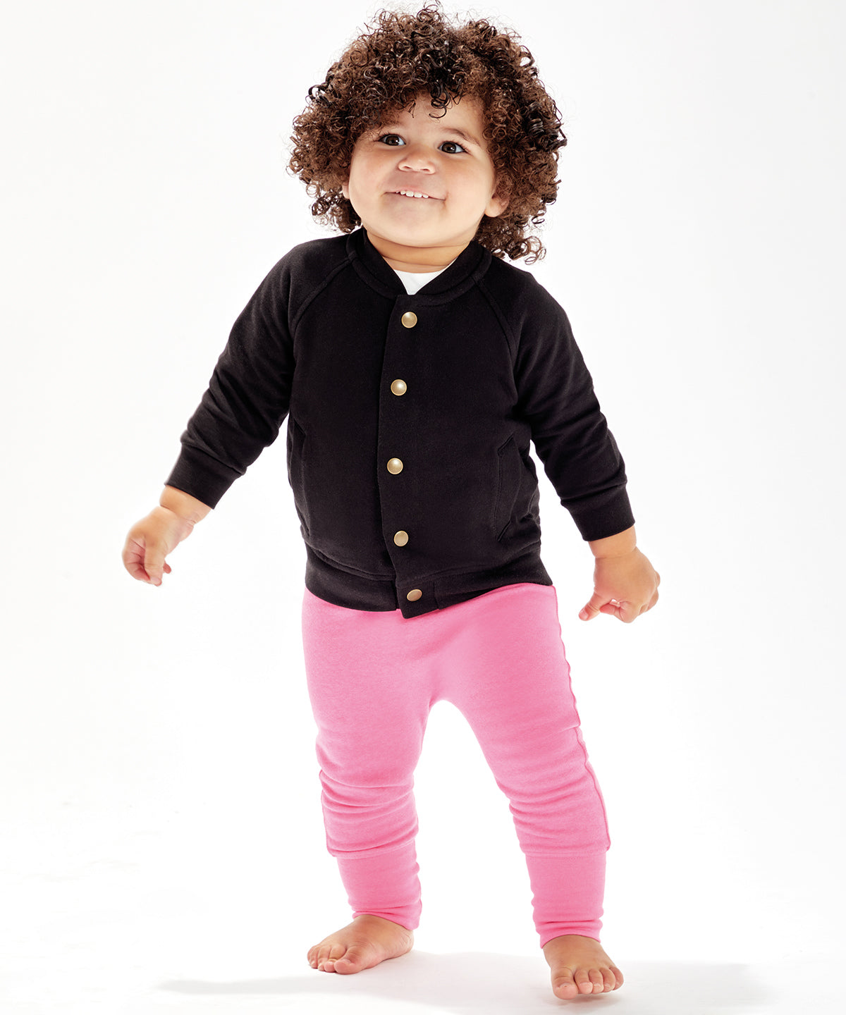 Black - Baby bomber jacket - GarmentEmbroidery