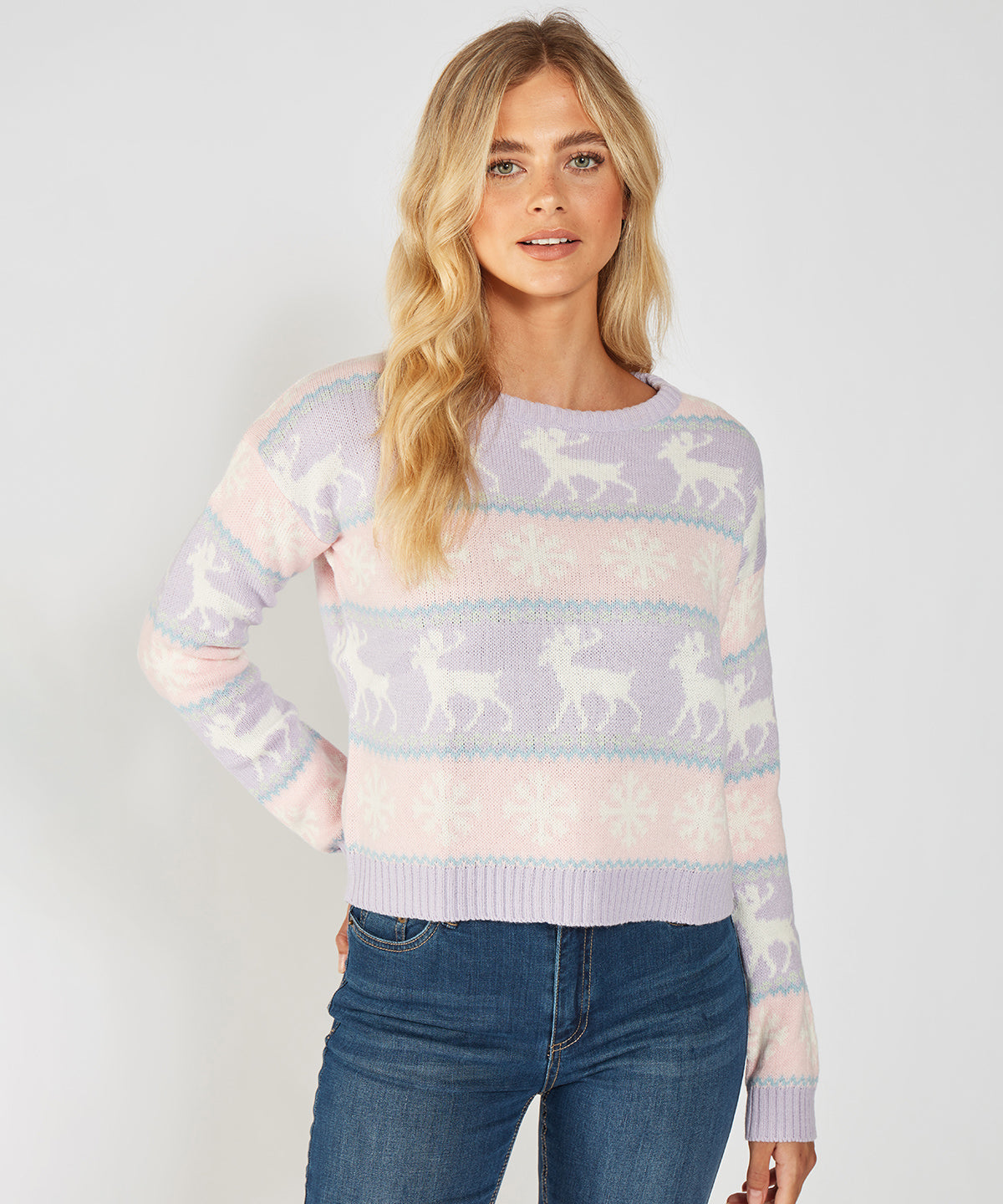 Pastel - Women's boxy Nordic jumper - GarmentEmbroidery