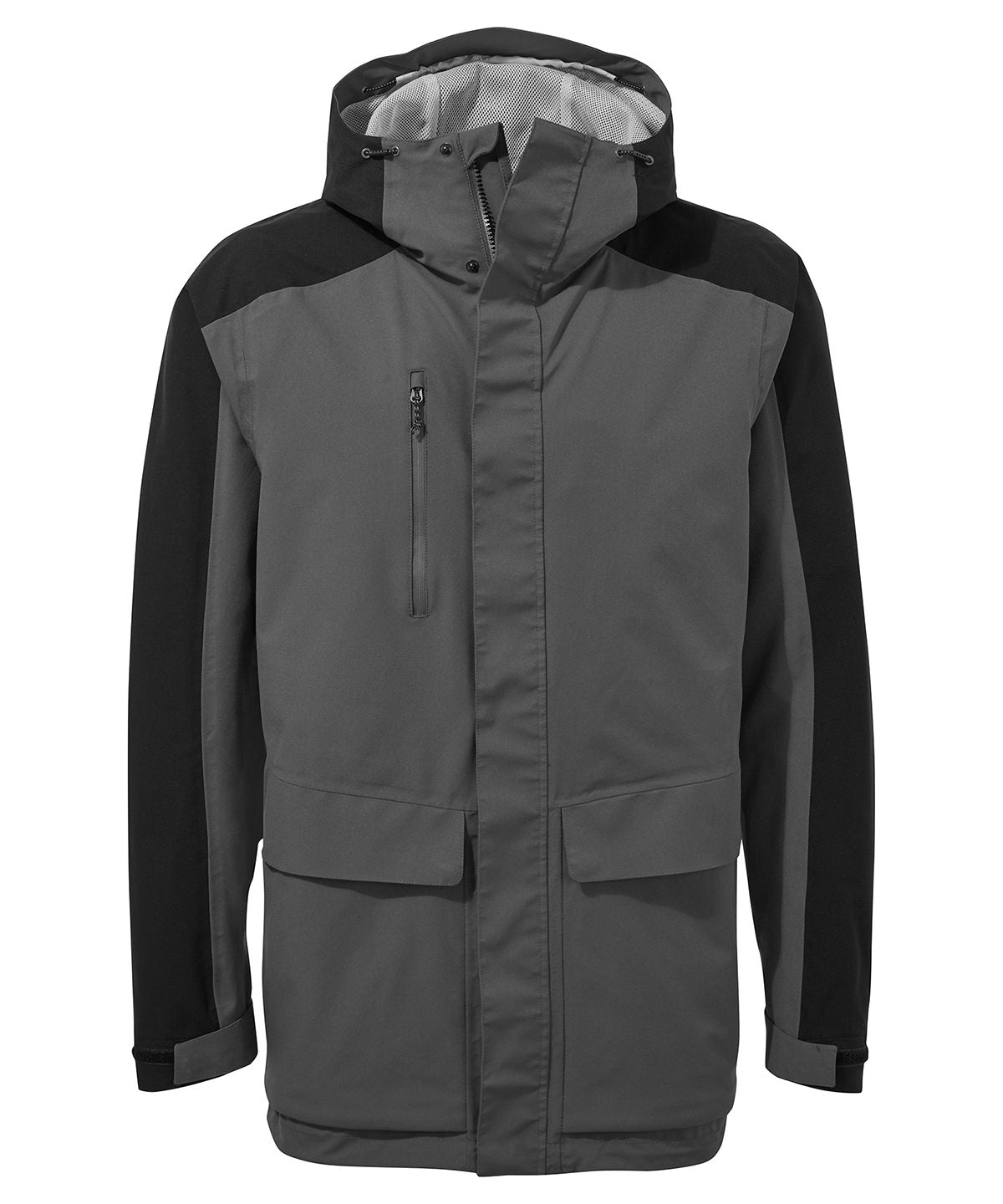 Carbon Grey - Expert Kiwi pro stretch long jacket - GarmentEmbroidery