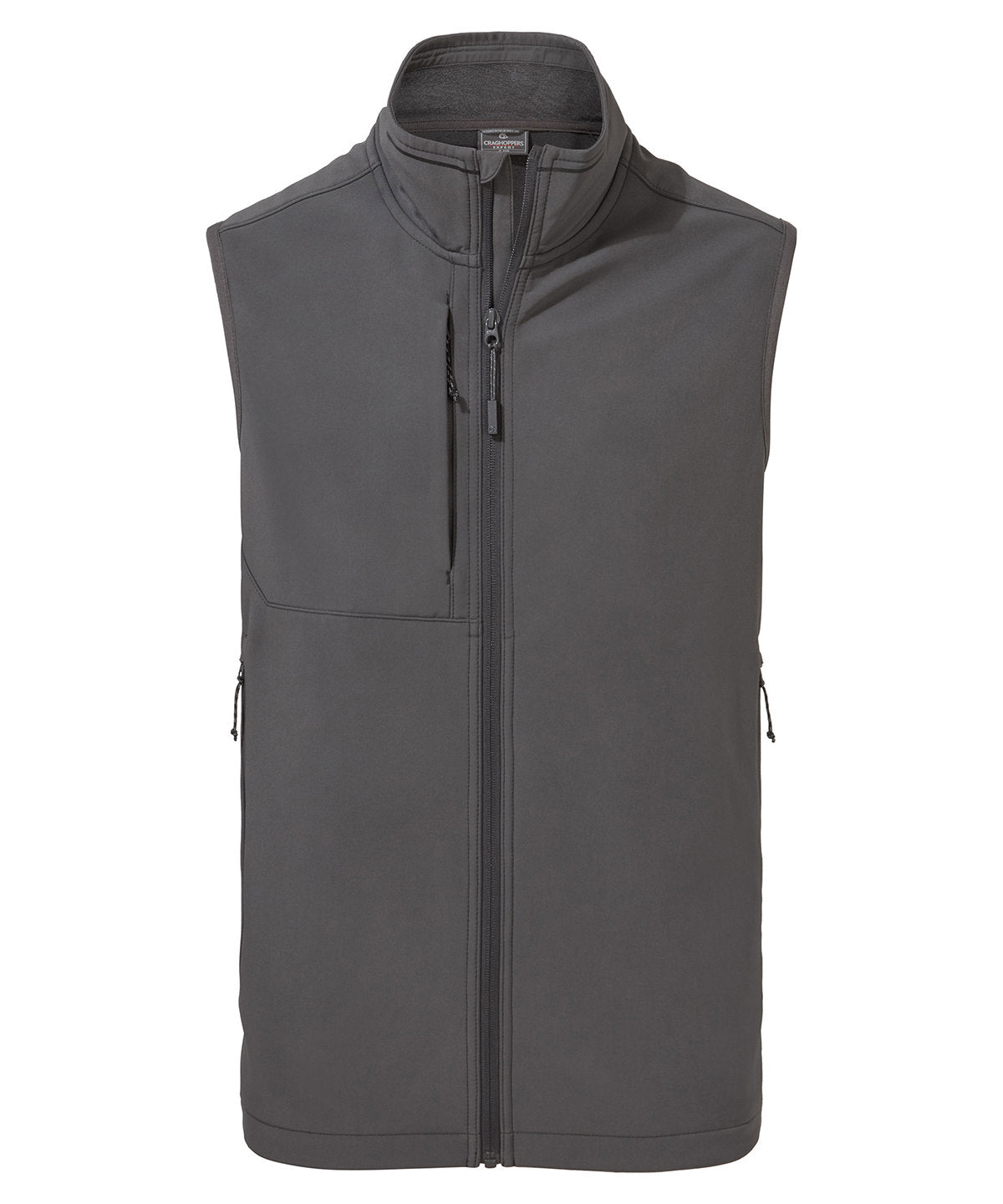 Carbon Grey - Expert Basecamp softshell vest - GarmentEmbroidery