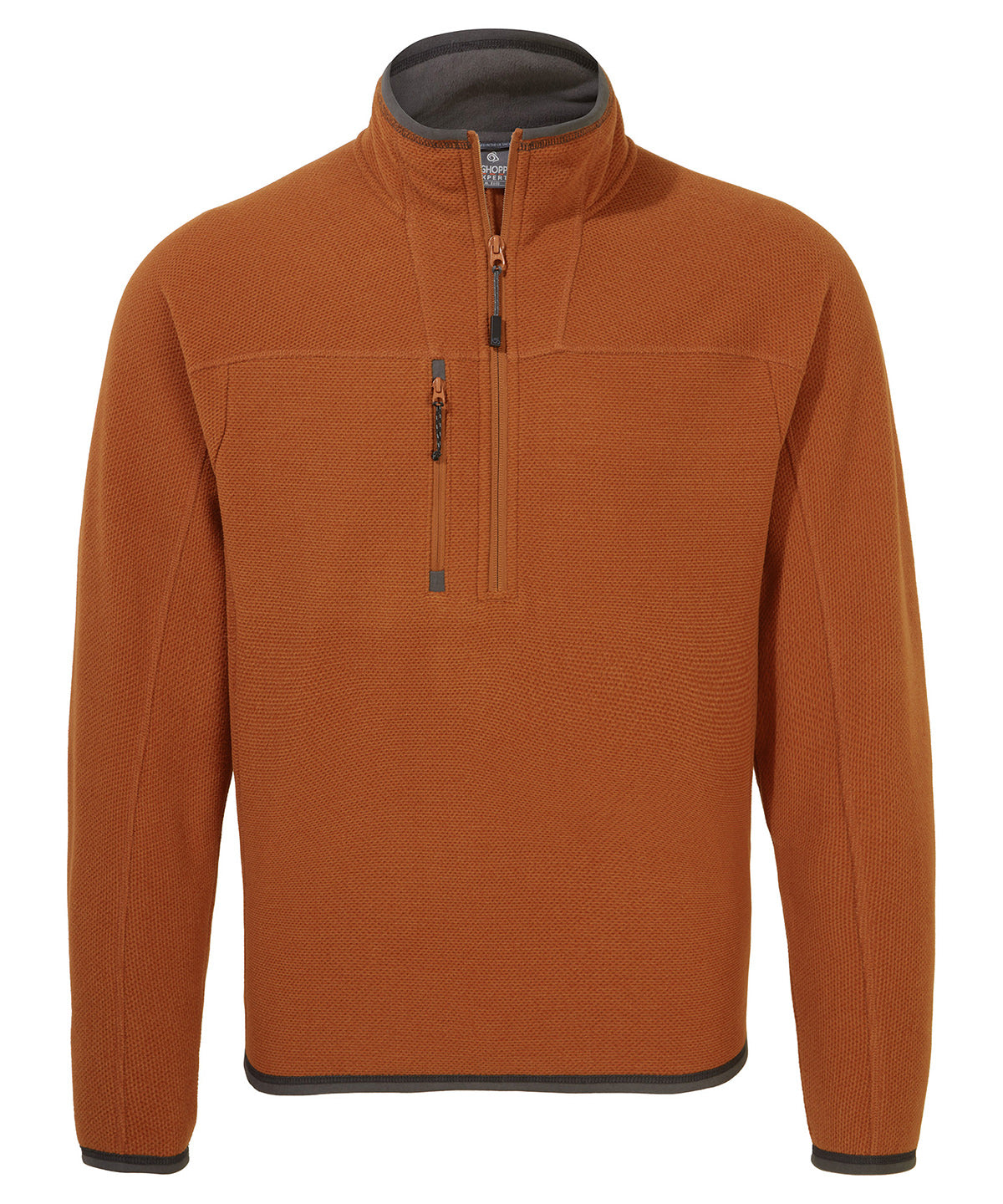 Potters Clay Marl - Expert active half zip fleece - GarmentEmbroidery