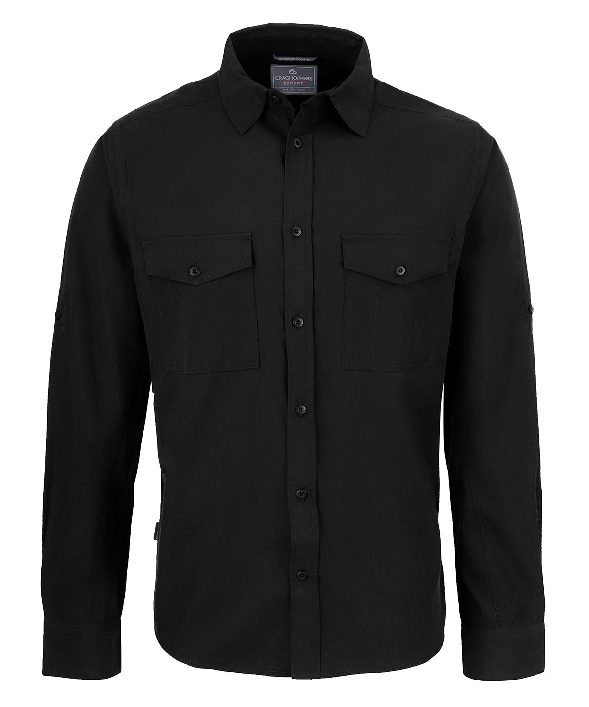 Black - Expert Kiwi long-sleeved shirt - GarmentEmbroidery