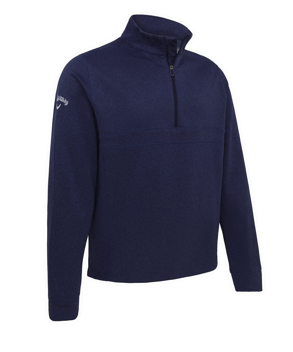 Navy (Peacoat) - Waffle 1/4 zip pullover - GarmentEmbroidery
