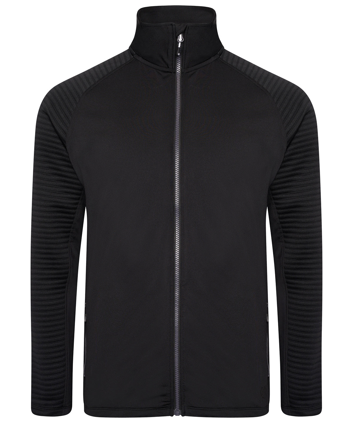 Black/Black - Collective full-zip core stretch - GarmentEmbroidery
