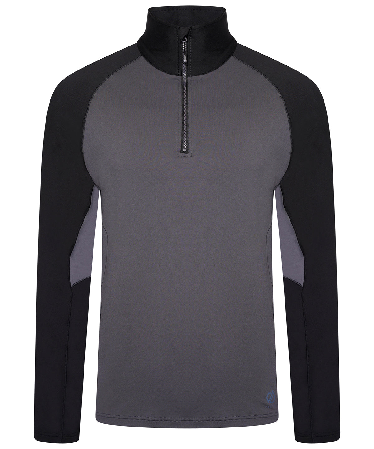 Ebony Grey/Black - Fuser 1/4 zip core stretch - GarmentEmbroidery