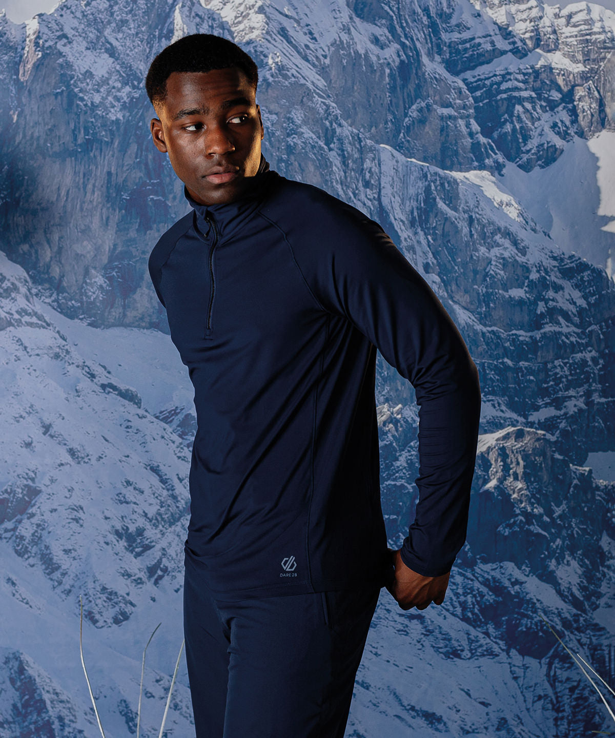 Ebony Grey/Black - Fuser 1/4 zip core stretch - GarmentEmbroidery