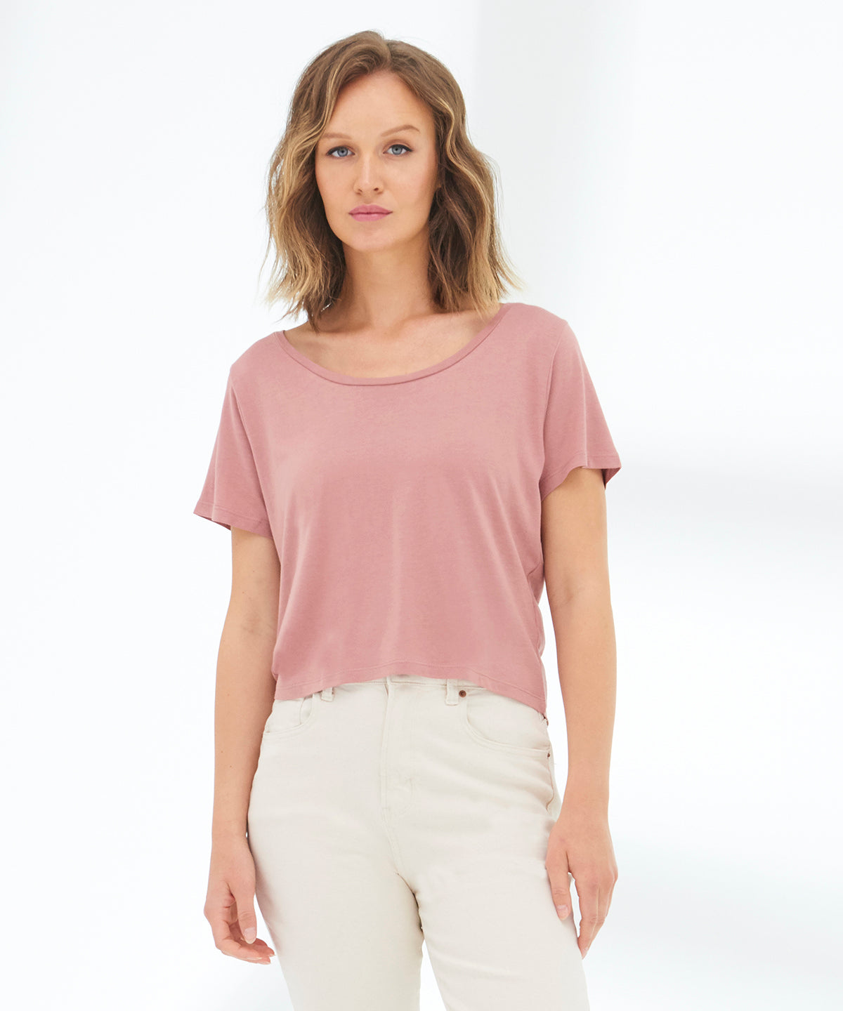 Navy - Women's Daintree EcoViscose tee - GarmentEmbroidery