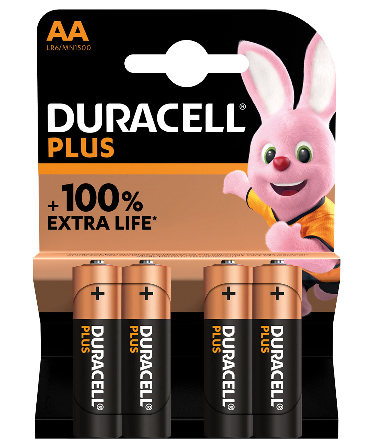 Duracell Plus Power AA batteries 4-pack