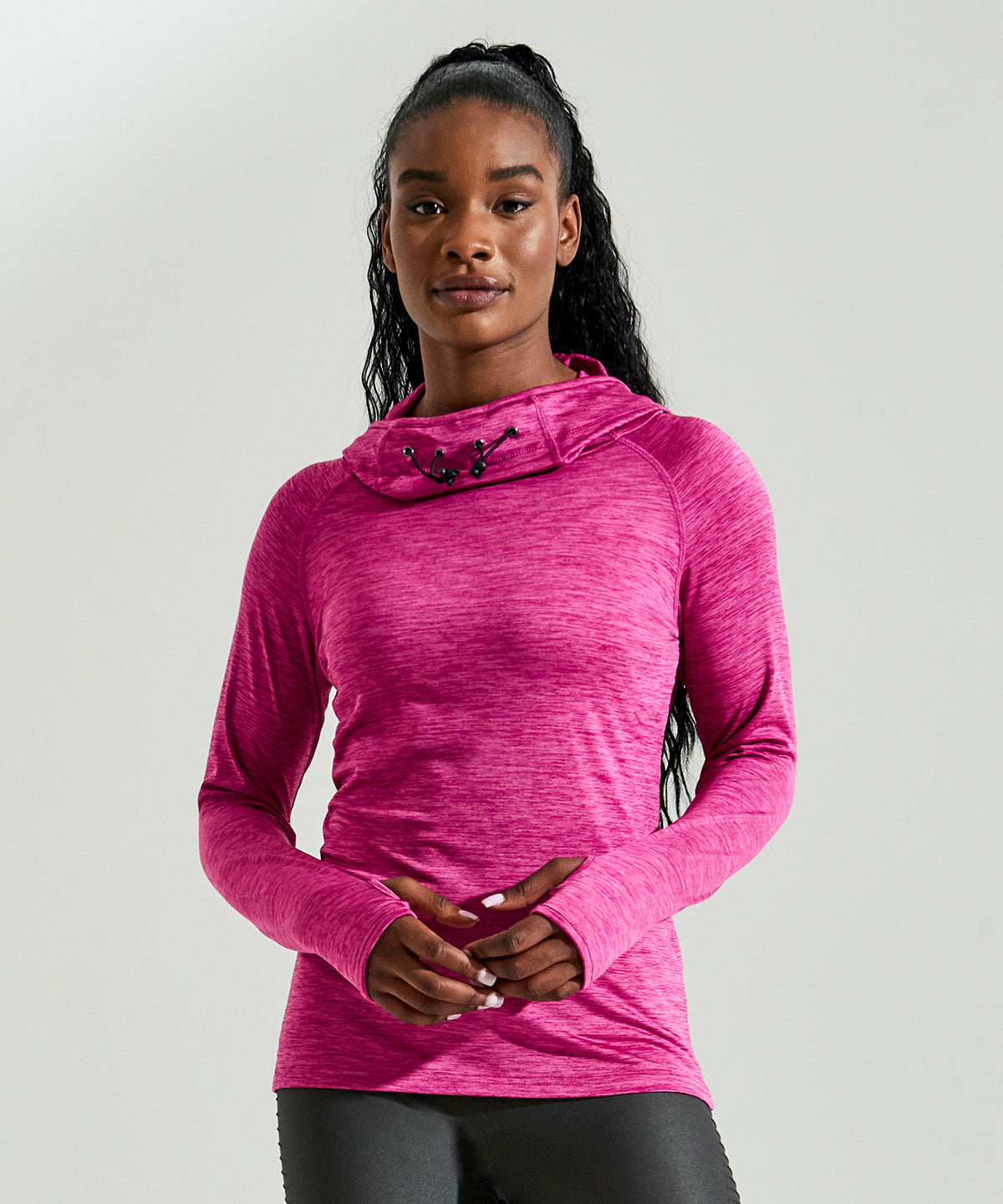 Women's cool cowl neck top