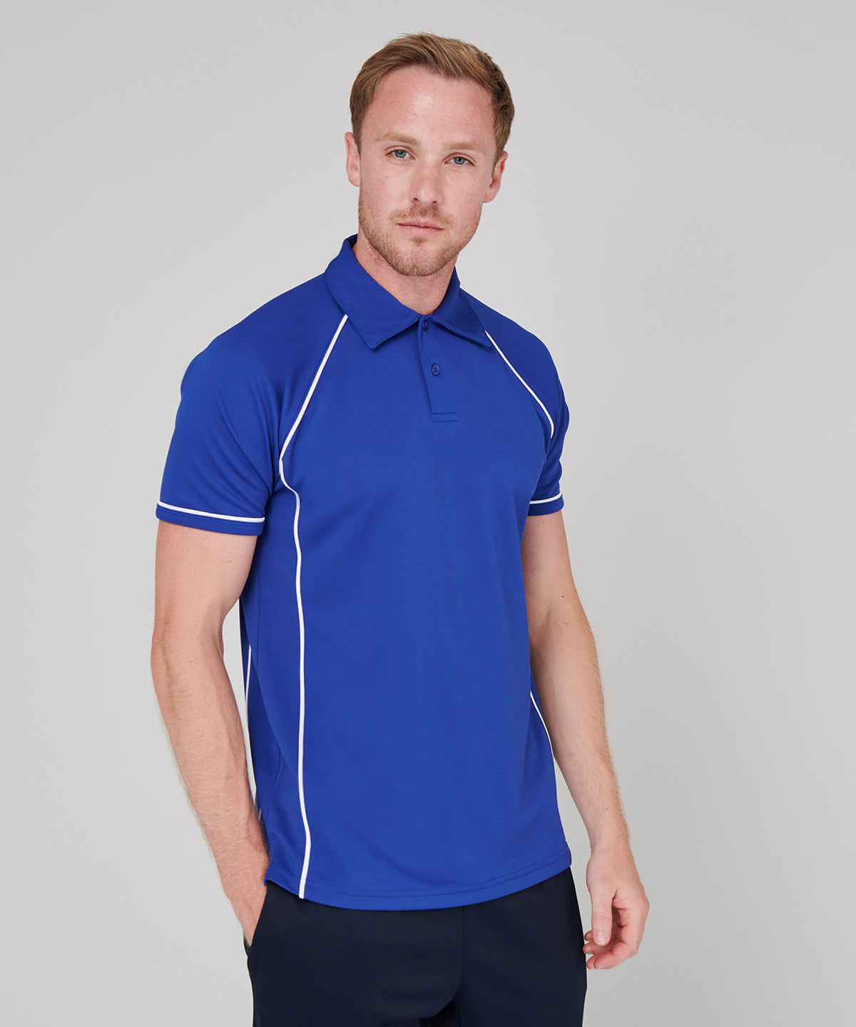Piped performance polo