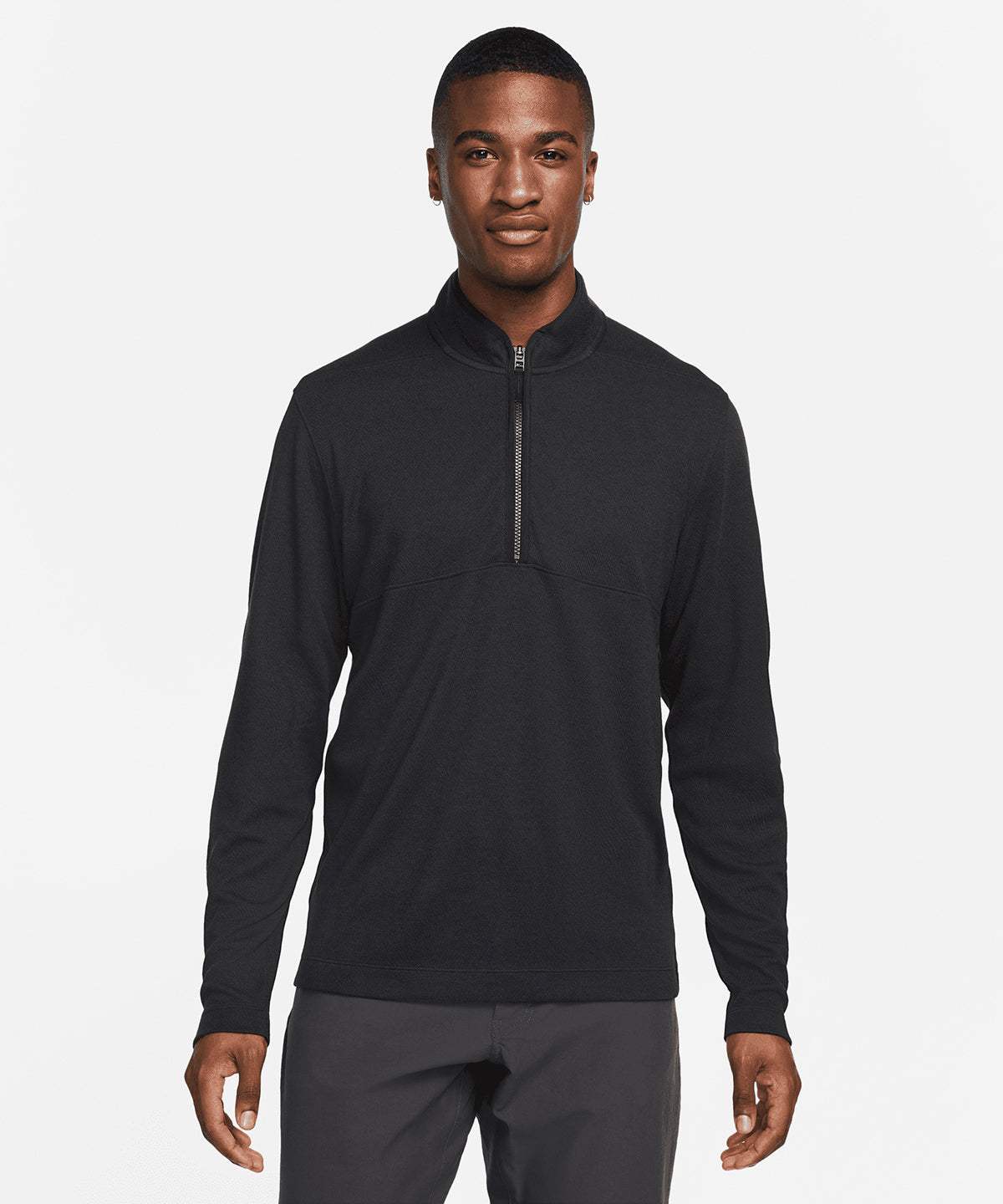 Photon Dust/Dark Smoke Grey/Black - Nike Victory half-zip top - GarmentEmbroidery