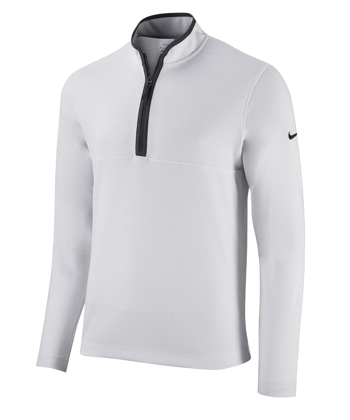 Photon Dust/Dark Smoke Grey/Black - Nike Victory half-zip top - GarmentEmbroidery