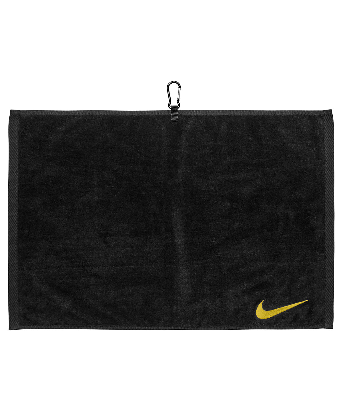 Black/Metallic Gold - Nike performance golf towel - GarmentEmbroidery
