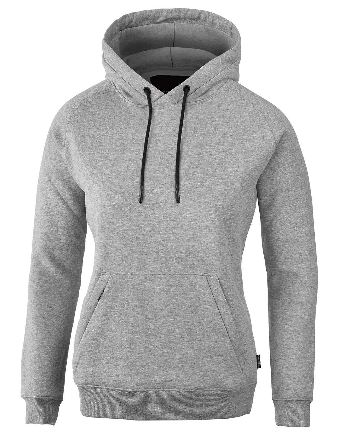 Grey Melange - Women’s Fresno hooded sweatshirt - GarmentEmbroidery