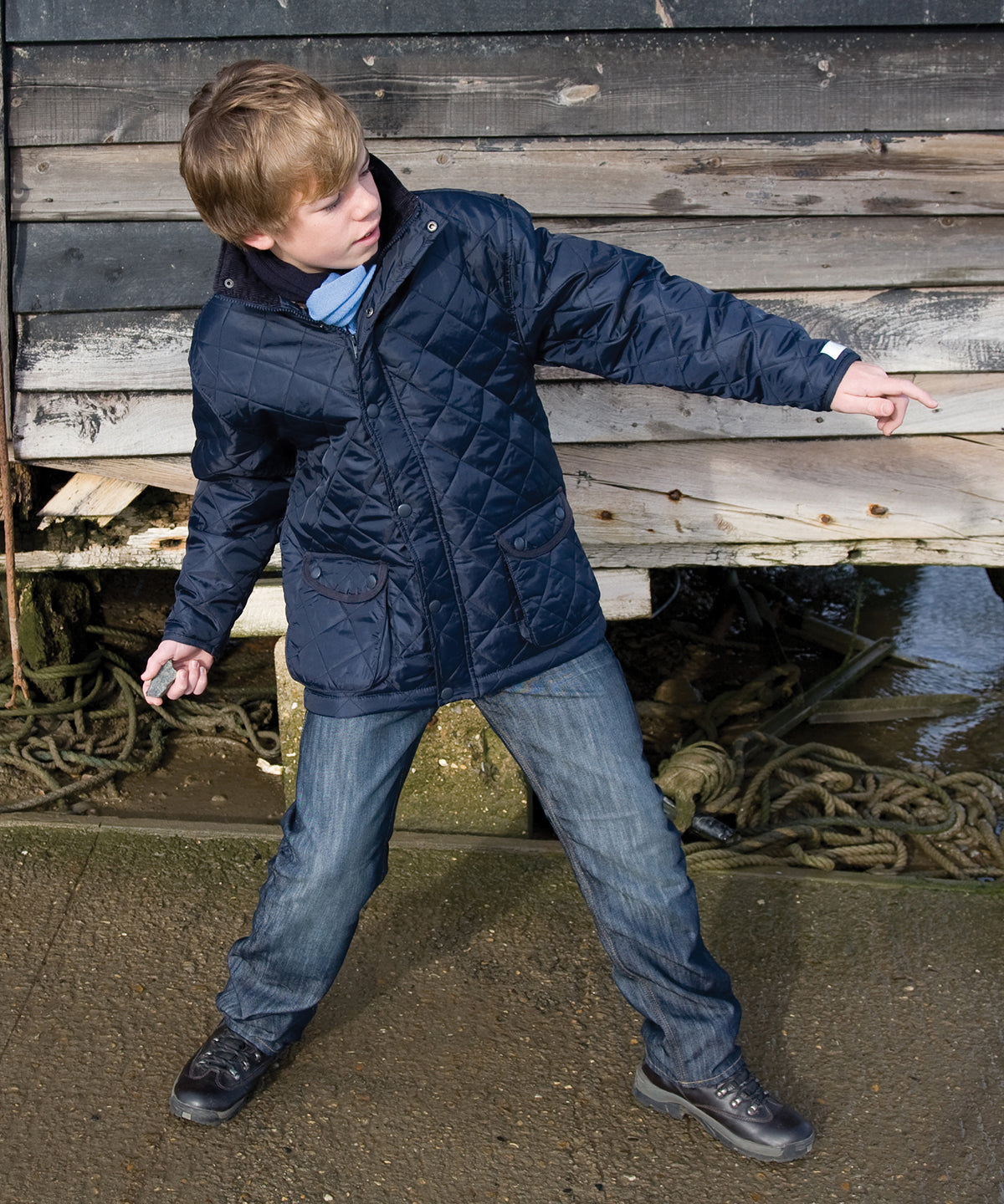Black - Junior urban Cheltenham jacket - GarmentEmbroidery