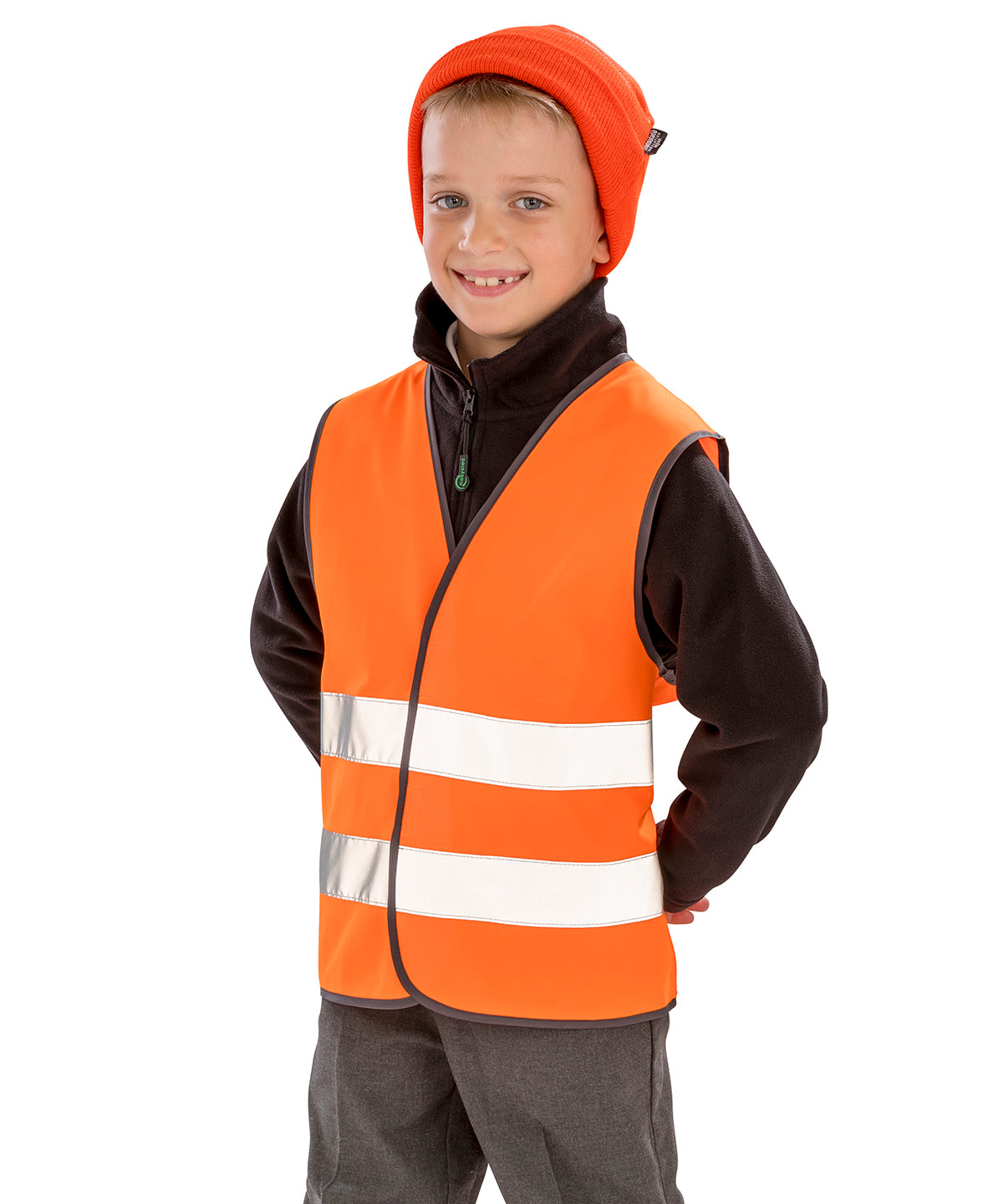 Pink - Core junior safety vest - GarmentEmbroidery