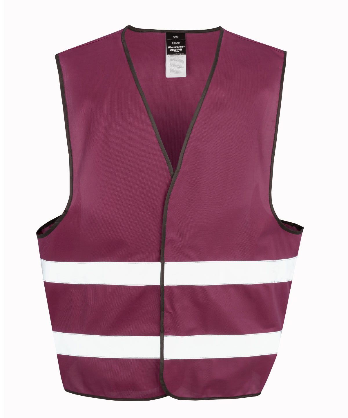 Burgundy* - Core hi-vis vest - GarmentEmbroidery