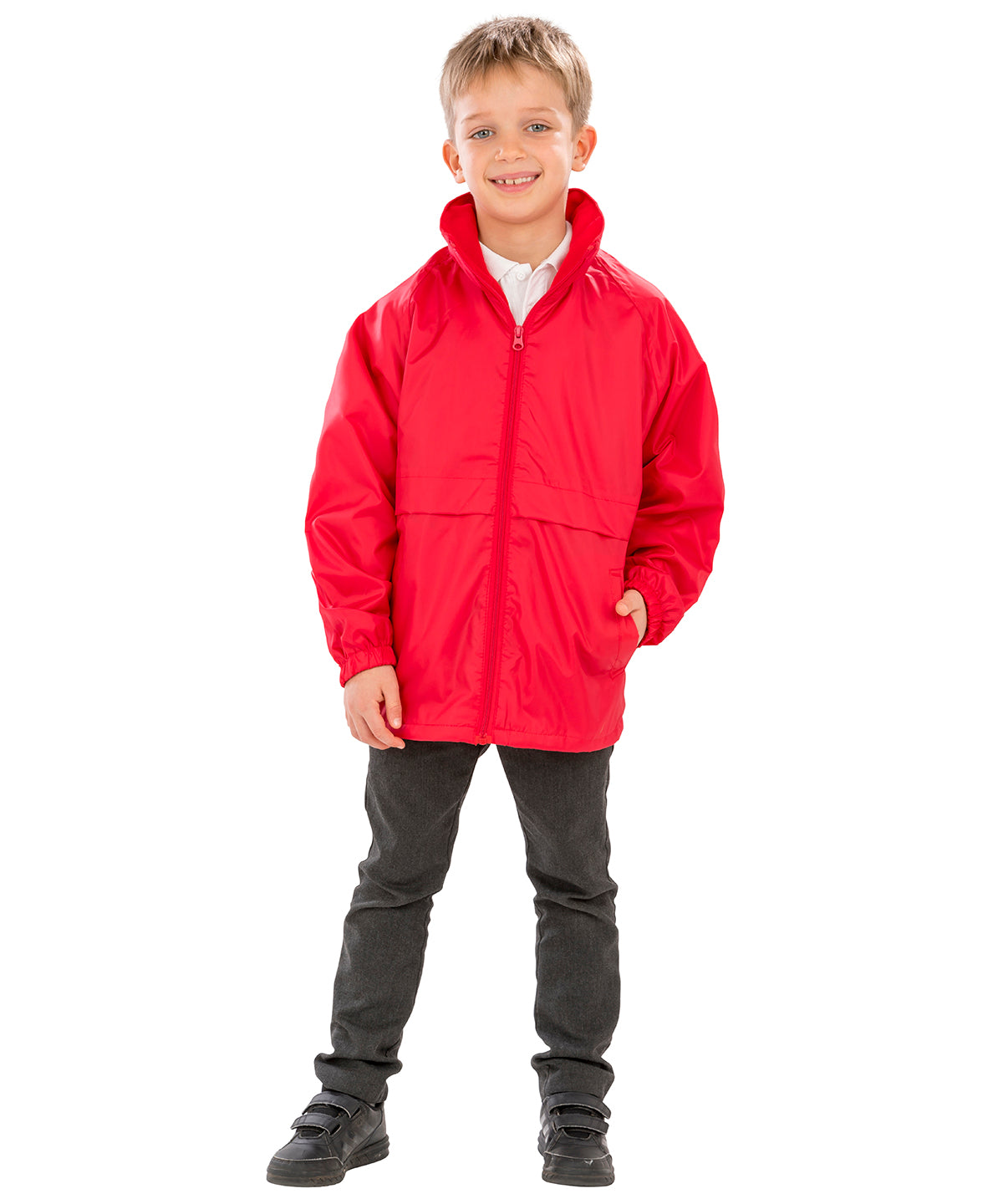 Black - Core junior microfleece lined jacket - GarmentEmbroidery