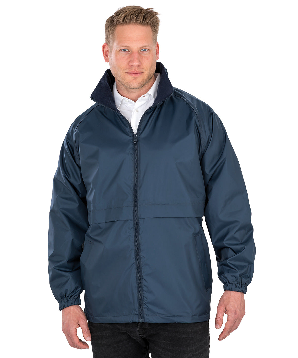 Black - Core microfleece lined jacket - GarmentEmbroidery