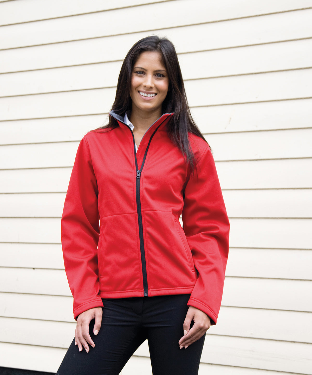 Red - Women's Core softshell jacket - GarmentEmbroidery