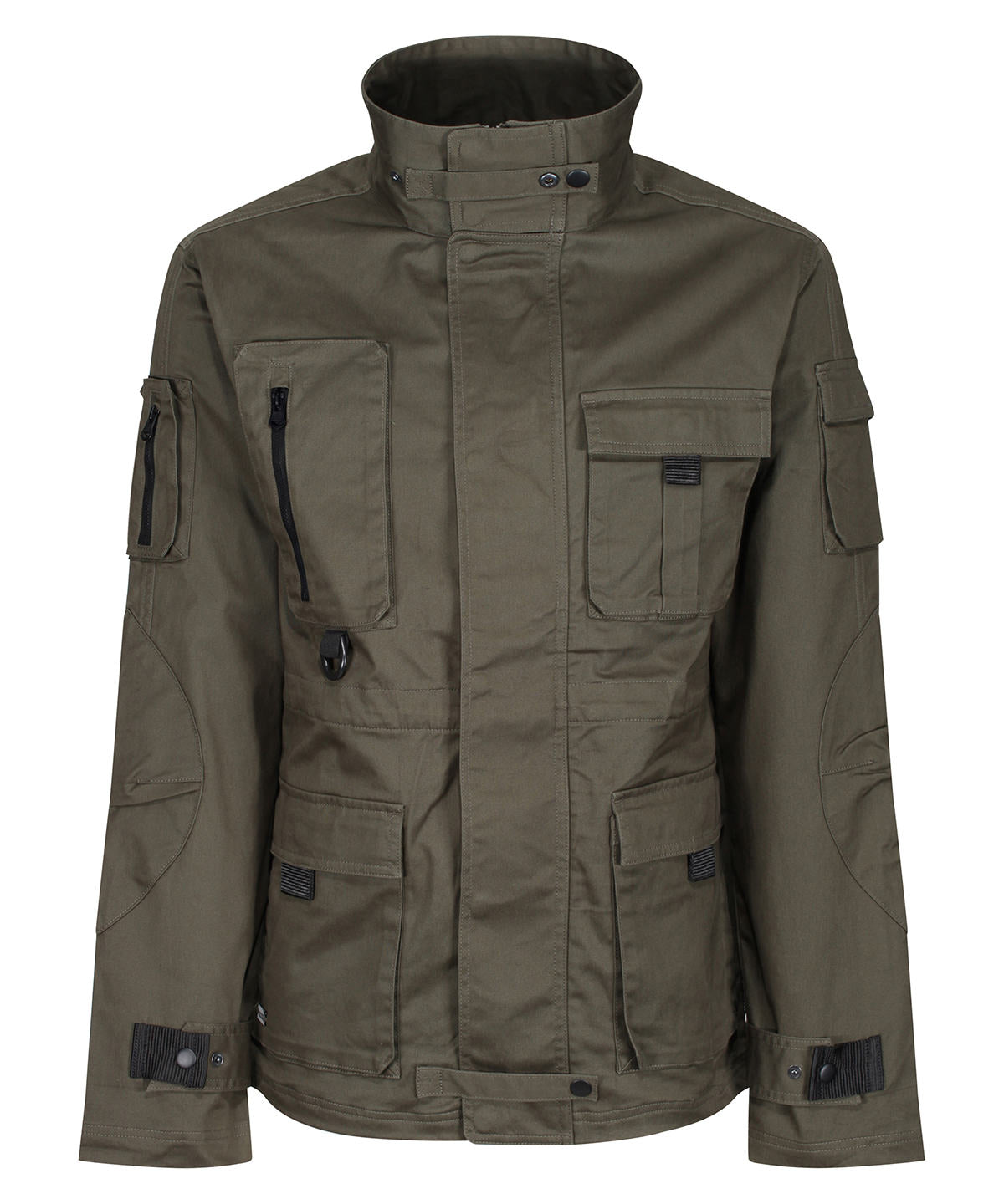 Khaki - Pro utility jacket - GarmentEmbroidery