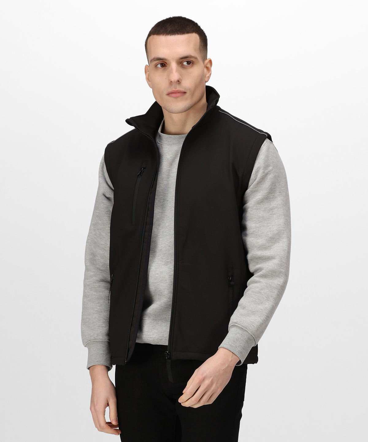 Black - Sandstorm workwear softshell bodywarmer - GarmentEmbroidery