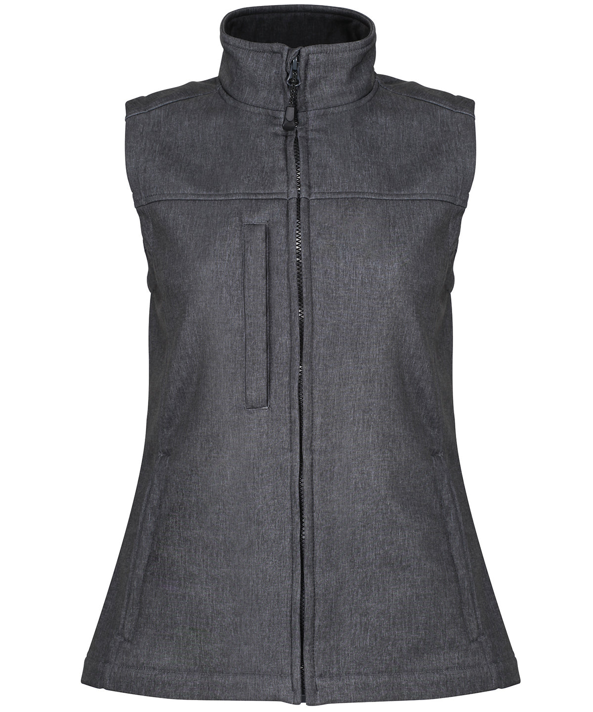 Seal Grey Marl - Women's Flux softshell bodywarmer - GarmentEmbroidery