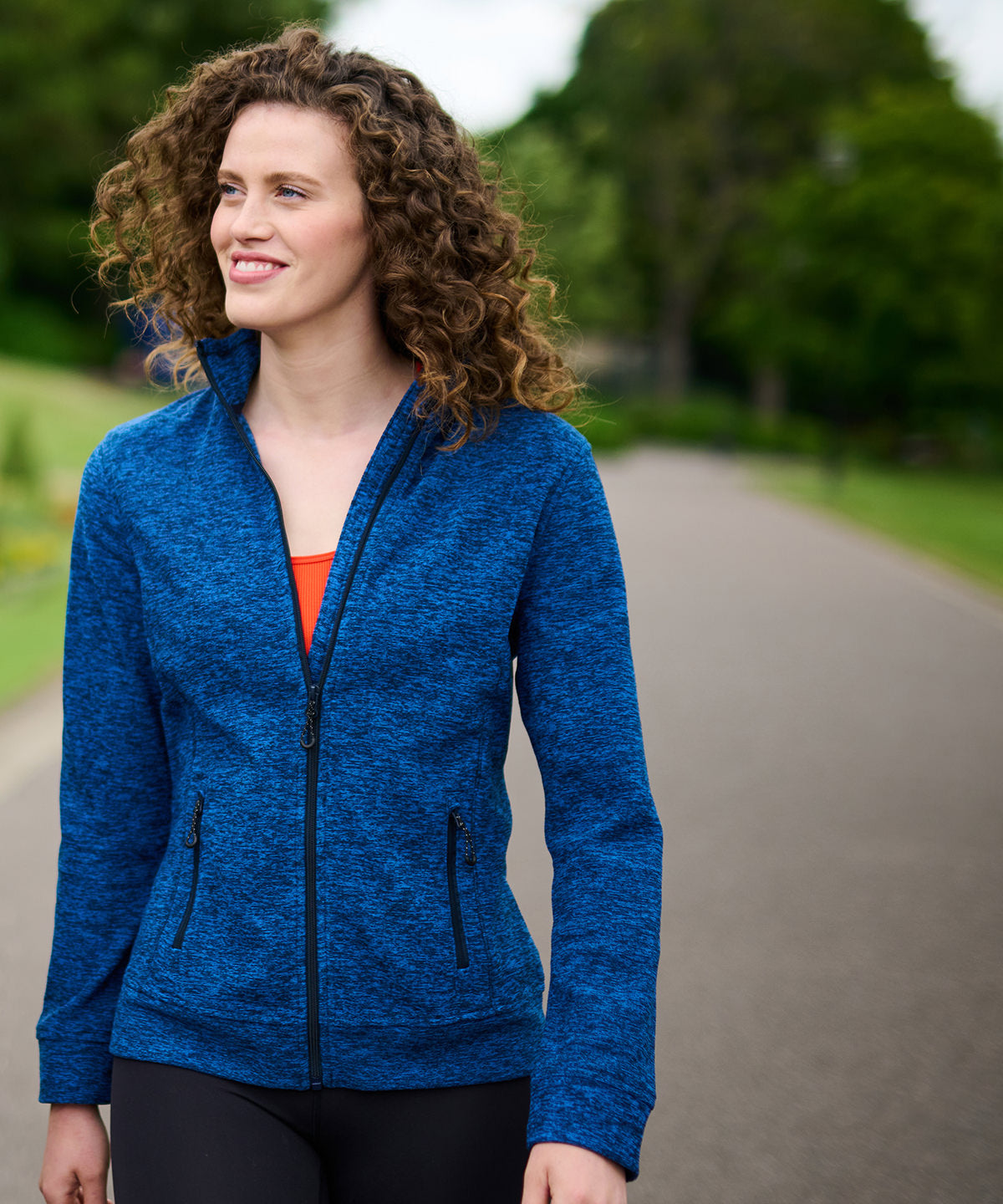 Ceramic Marl - Women's Thornly full-zip - GarmentEmbroidery
