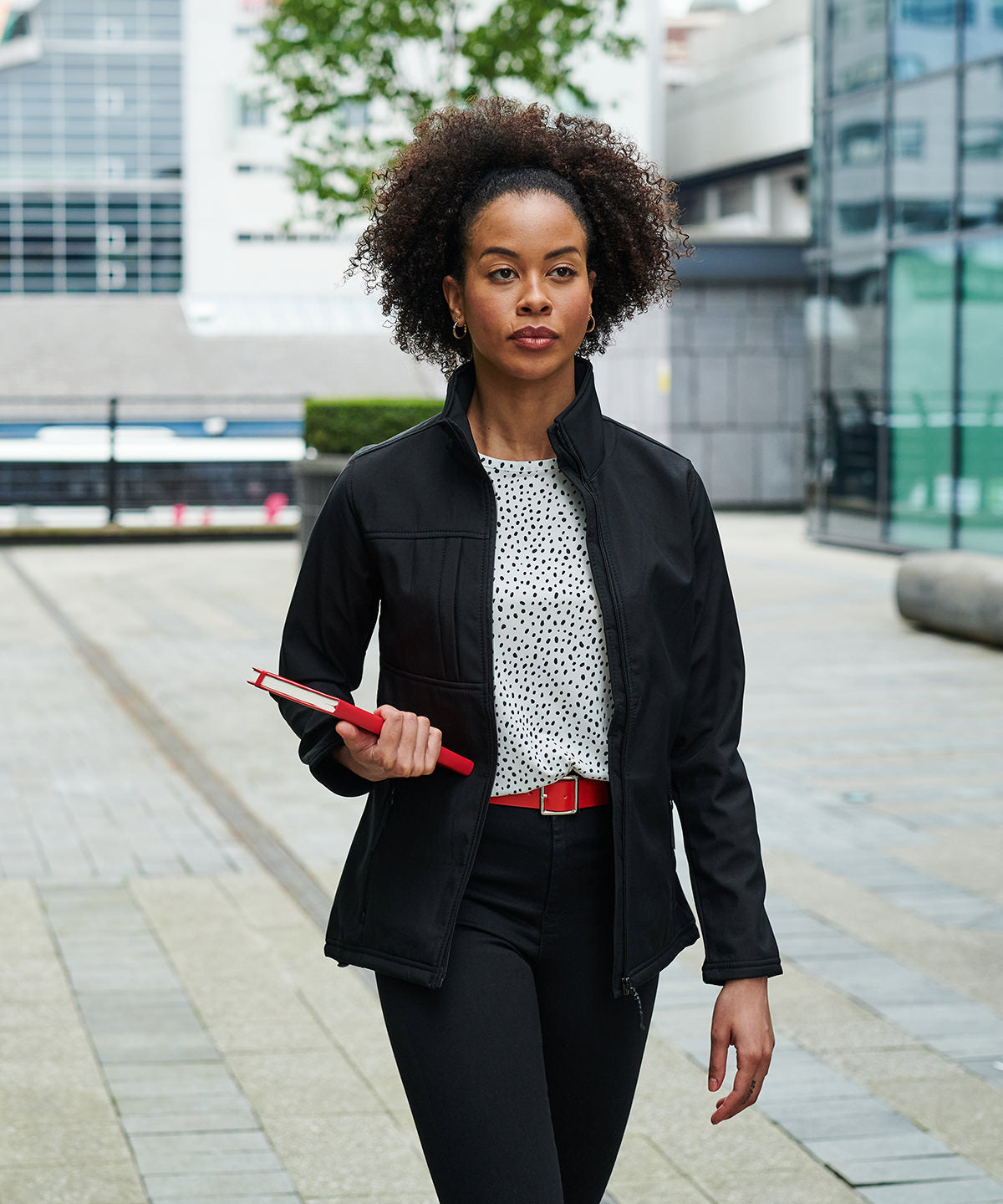 Oxford Blue/Black - Women's Octagon II printable 3-layer membrane softshell - GarmentEmbroidery