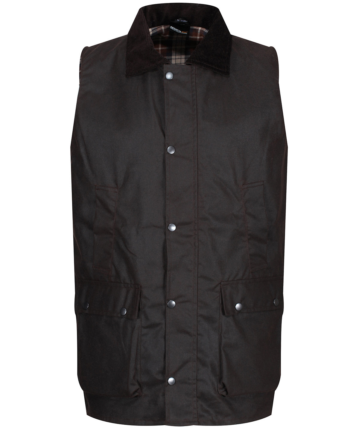 Brown - Banbury wax bodywarmer - GarmentEmbroidery