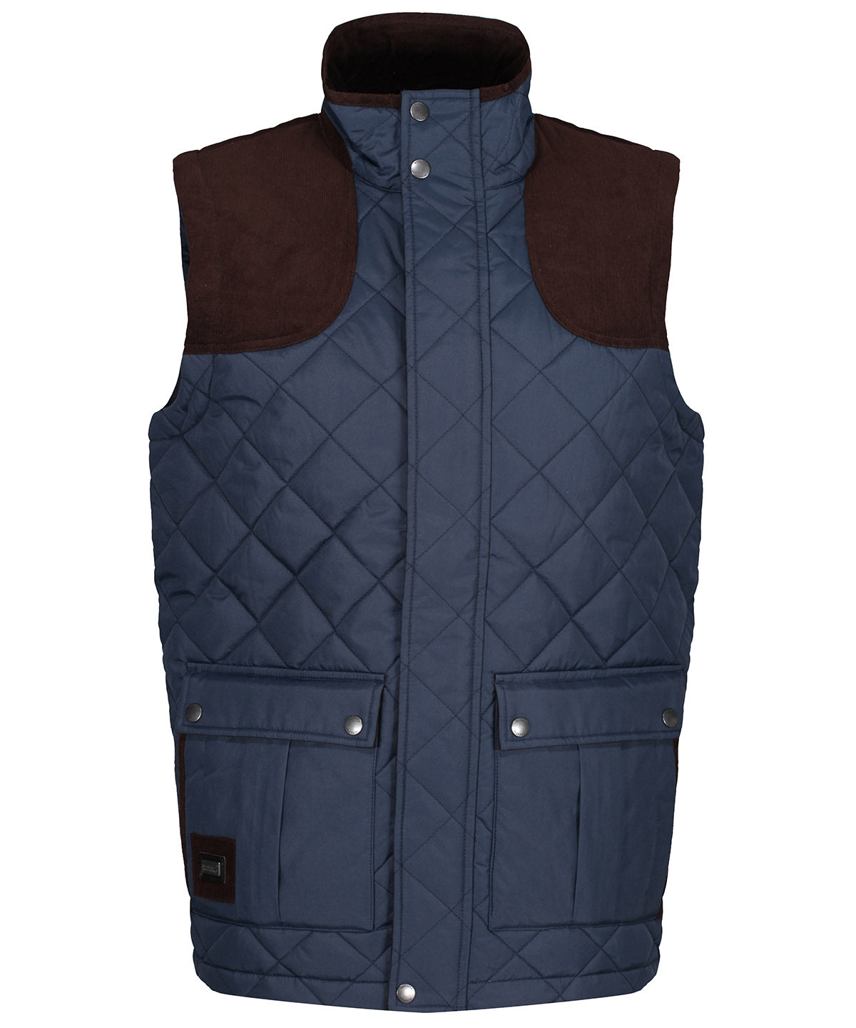 Navy - Padbury diamond quilt bodywarmer - GarmentEmbroidery