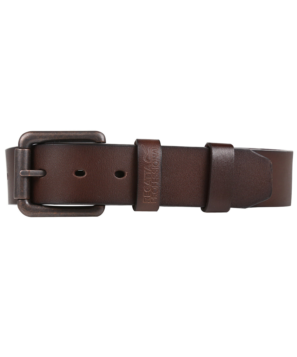 Brown - Pro leather work belt - GarmentEmbroidery
