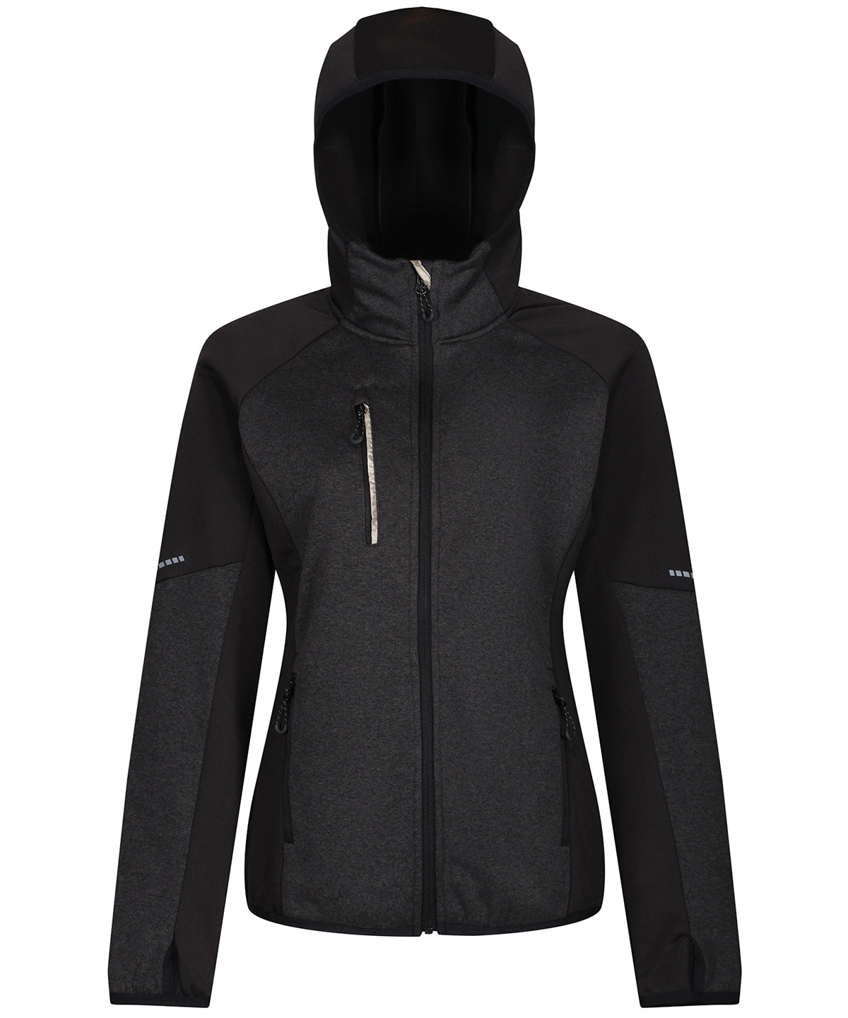 Grey Marl/Black - Women's X-Pro Coldspring II hybrid jacket - GarmentEmbroidery