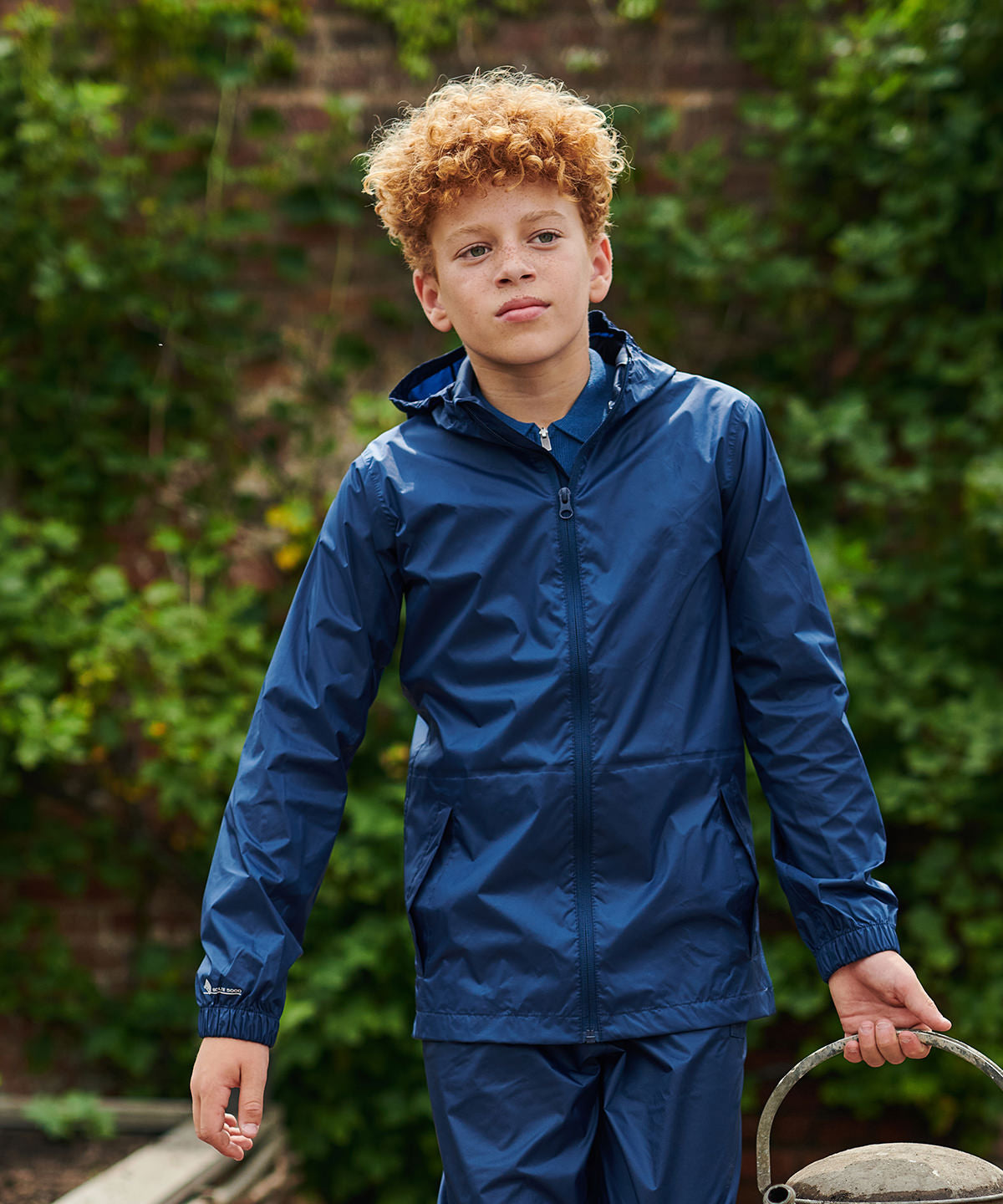 Navy - Junior packaway jacket - GarmentEmbroidery