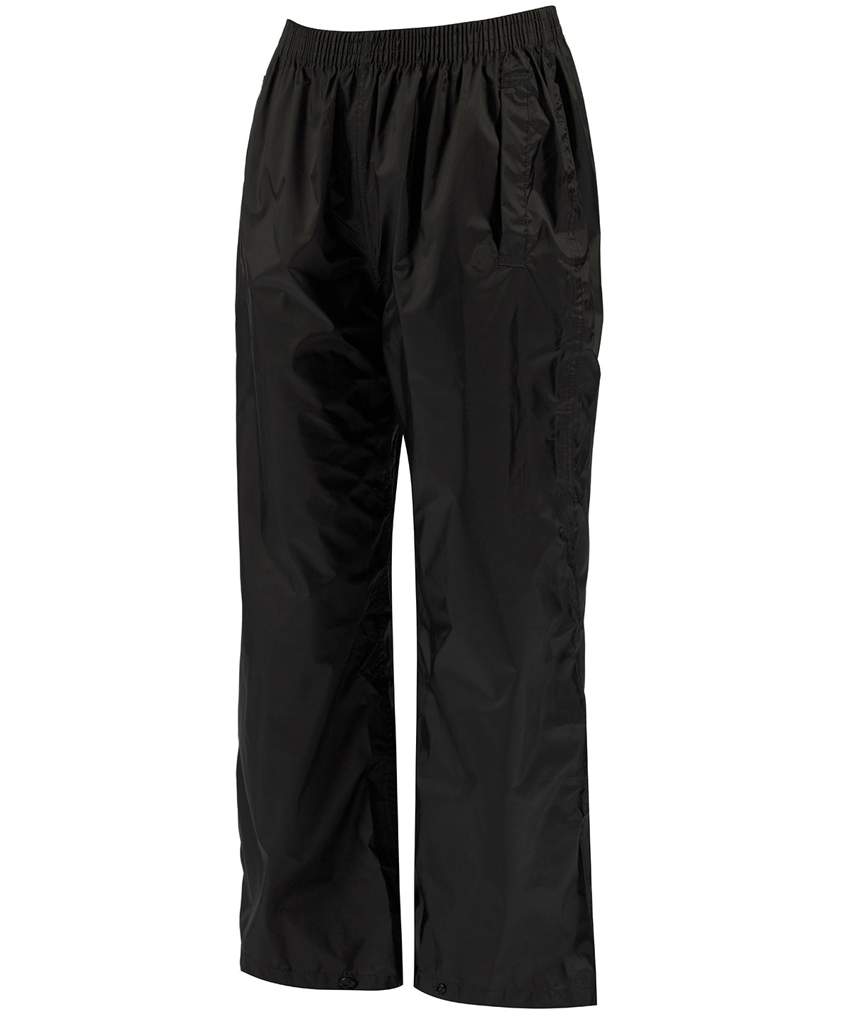 Black - Junior packaway overtrousers - GarmentEmbroidery