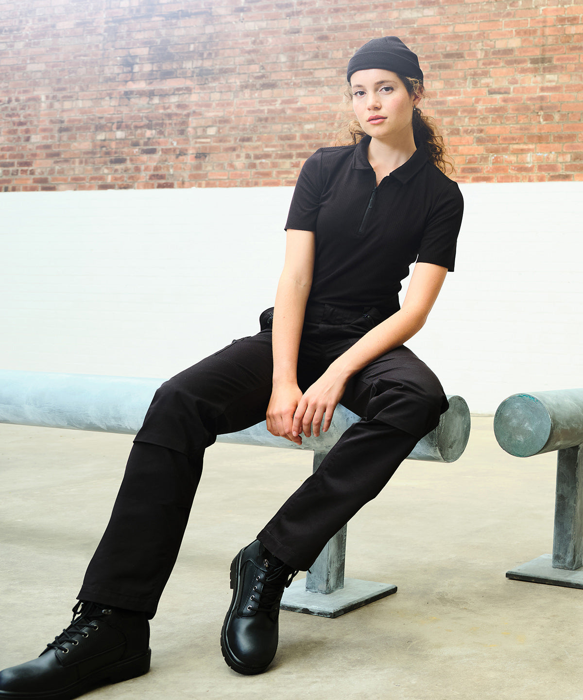Navy - Women's pro action trousers - GarmentEmbroidery