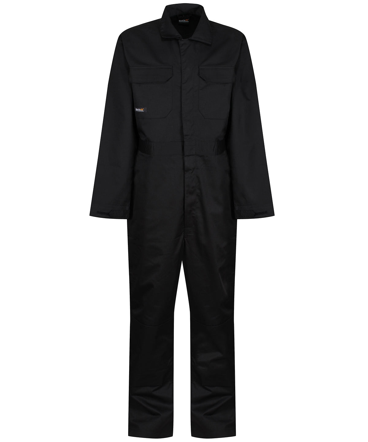 Black - Pro stud fasten coverall - GarmentEmbroidery