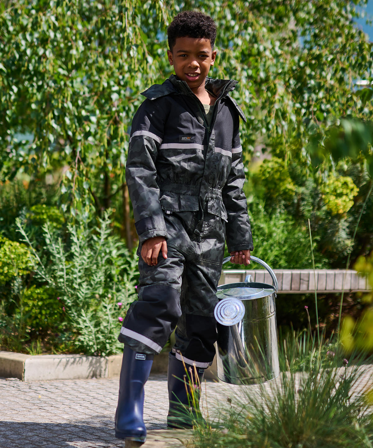 Navy/Black - Kids Rancher waterproof insulated coverall - GarmentEmbroidery