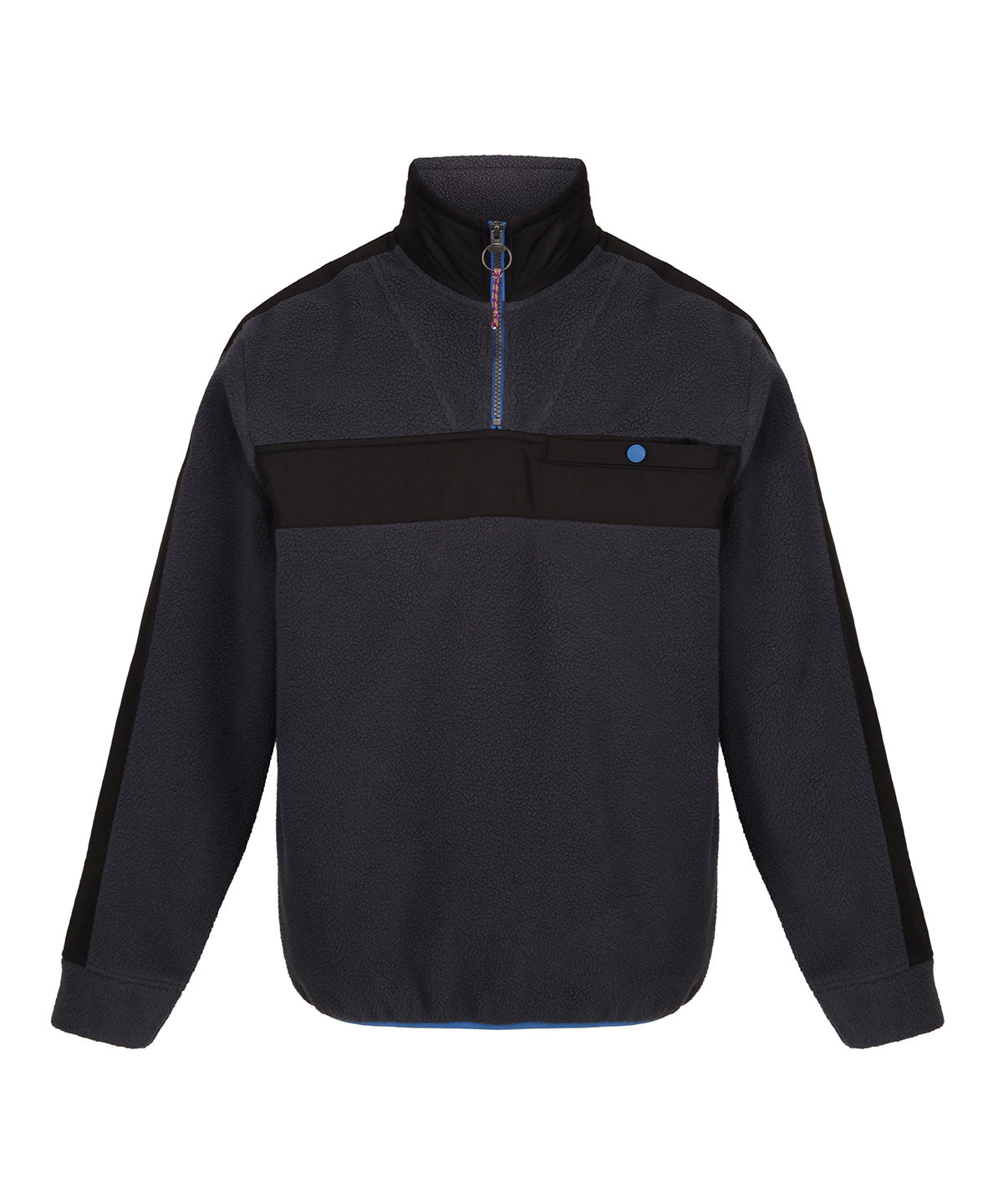 Seal Grey/Black - Vintage fleece pullover - GarmentEmbroidery