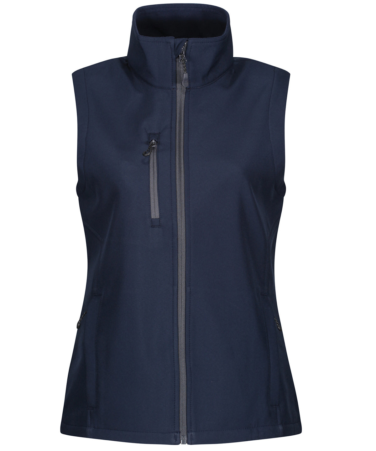 Navy - Women's Honestly Made recycled softshell bodywarmer - GarmentEmbroidery