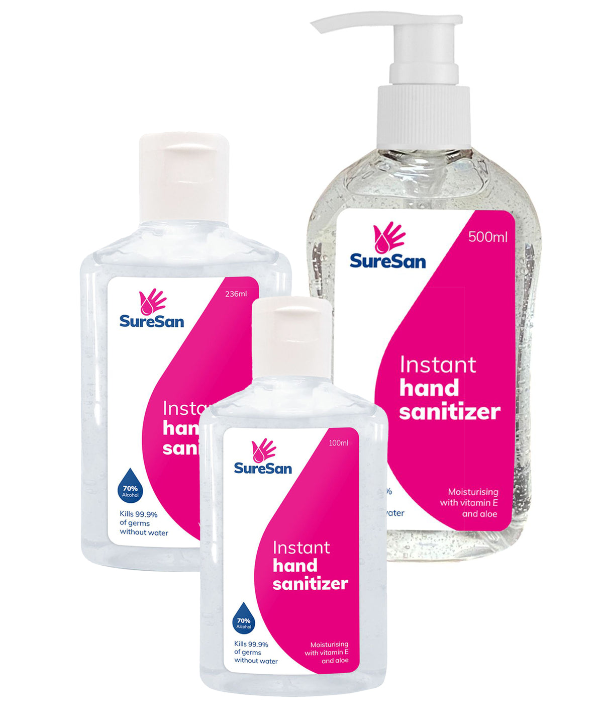 Clear - Hand sanitiser - Single - GarmentEmbroidery