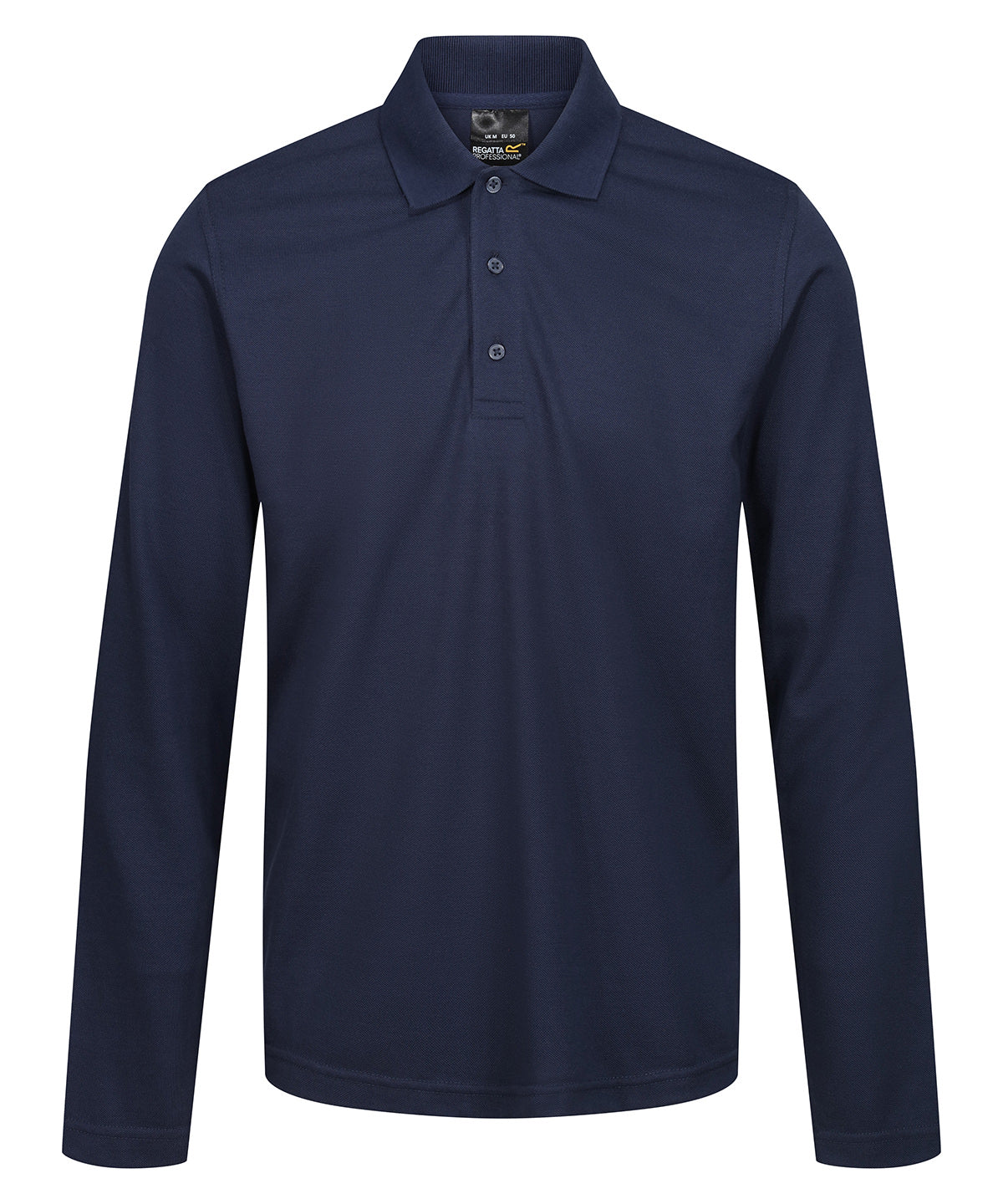 Navy - Pro 65/35 long sleeve polo - GarmentEmbroidery