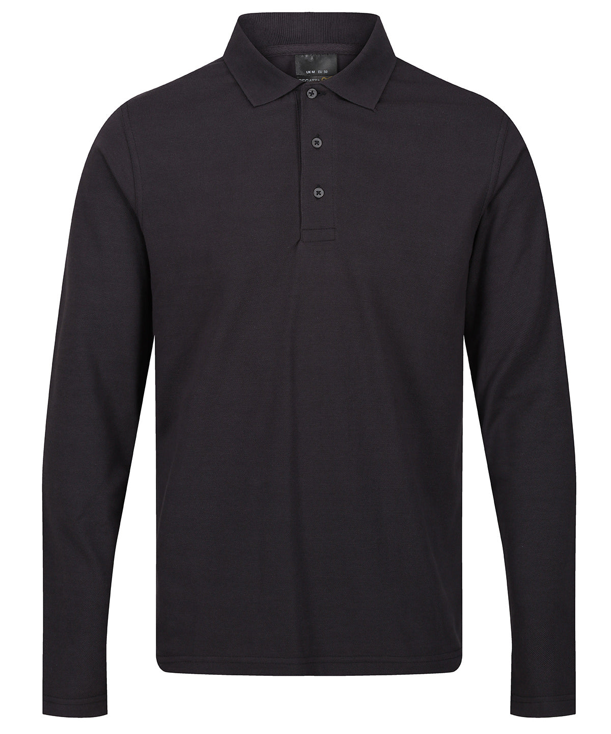 Seal Grey - Pro 65/35 long sleeve polo - GarmentEmbroidery