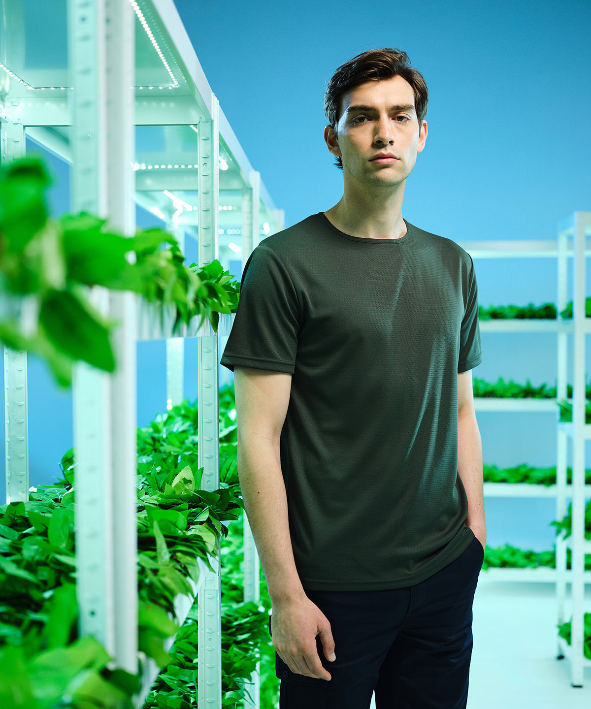Dark Green - Pro wicking t-shirt - GarmentEmbroidery