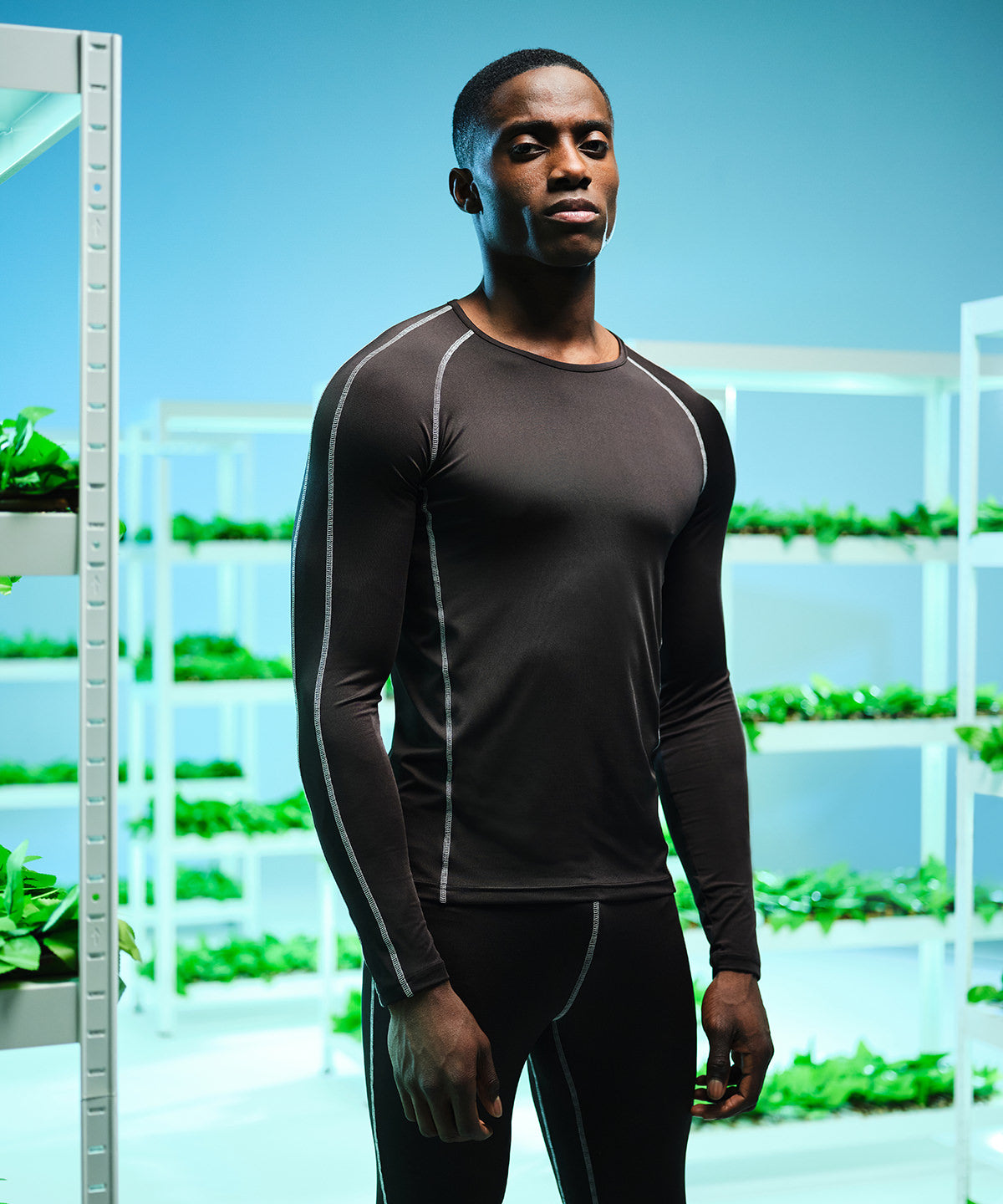 Black - Pro long sleeve baselayer - GarmentEmbroidery