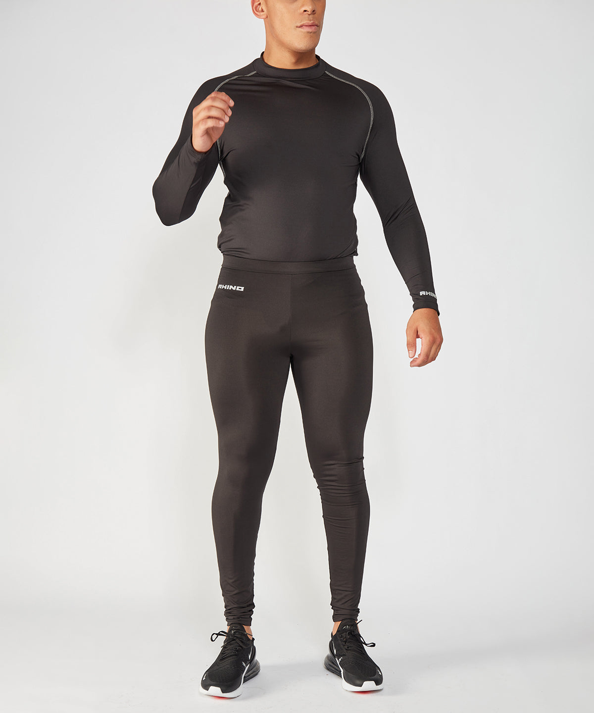 Navy - Rhino baselayer leggings - GarmentEmbroidery