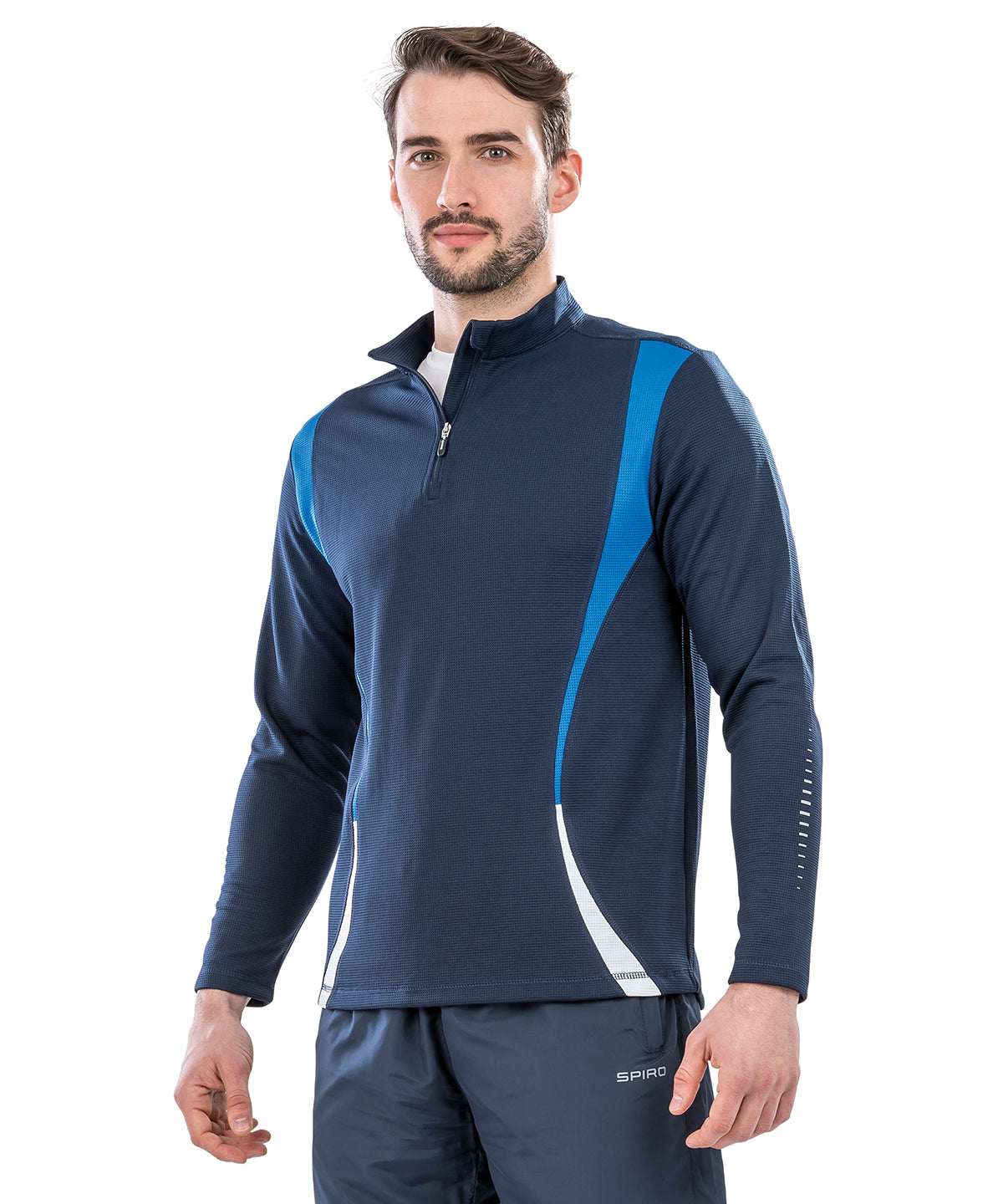 White/Red/White - Spiro trial training top - GarmentEmbroidery