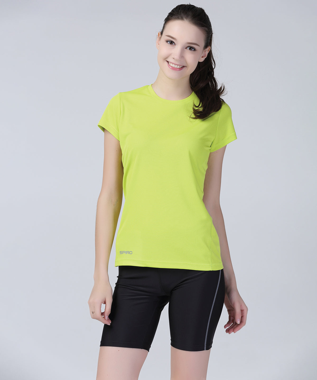 Black - Women's Spiro base bodyfit shorts - GarmentEmbroidery