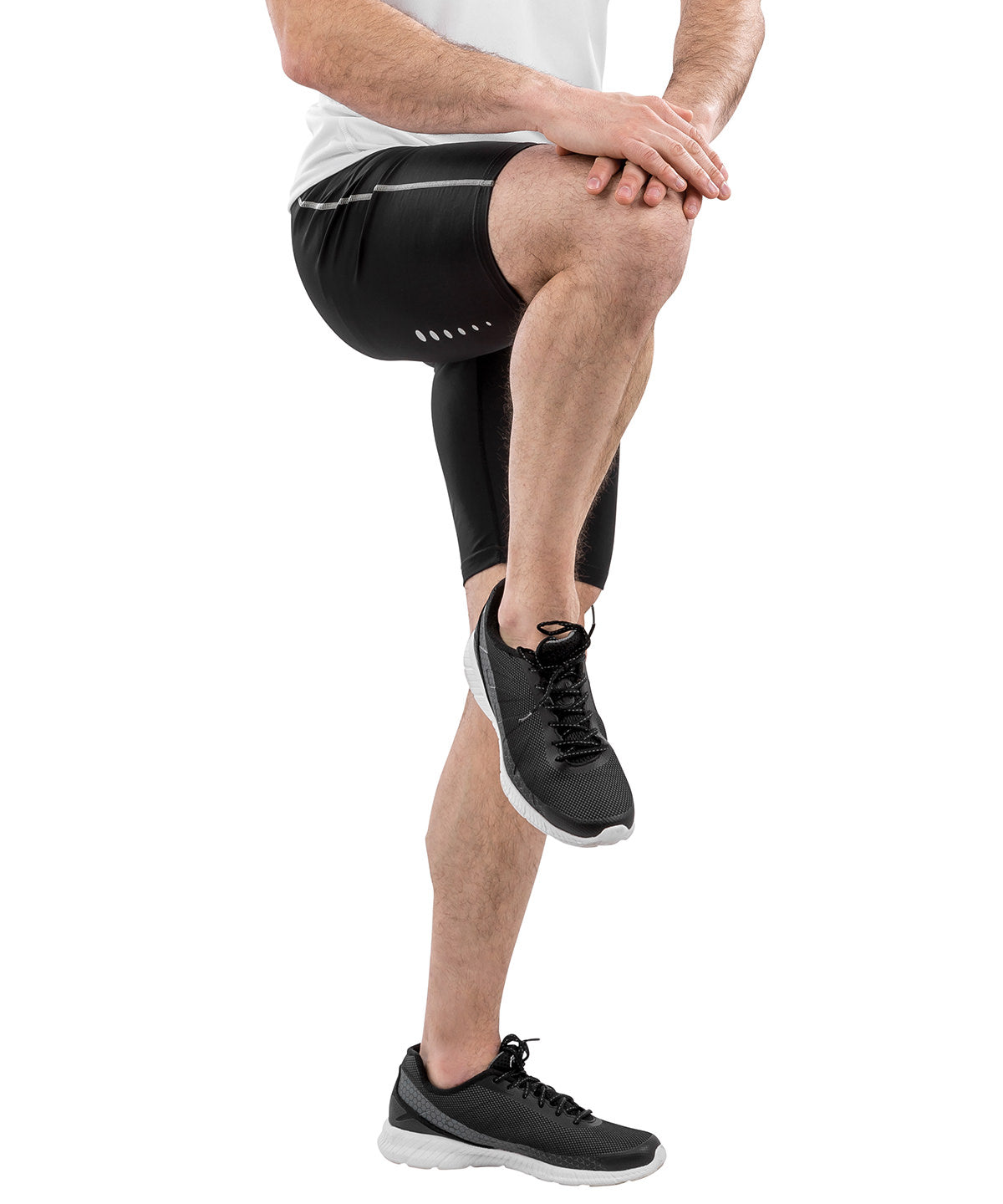 Black - Spiro base bodyfit shorts - GarmentEmbroidery
