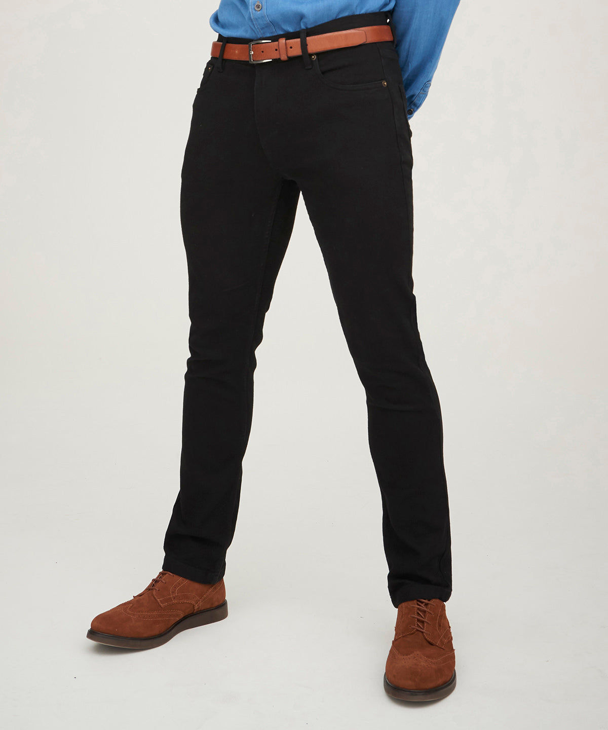 Mid Blue Wash - Max slim jeans - GarmentEmbroidery